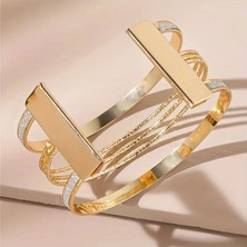 Girift Vintage Dione Gold Kelepçe Bileklik- Bilezik