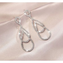 Girift Vintage Su Damlası Sallantılı Küpe