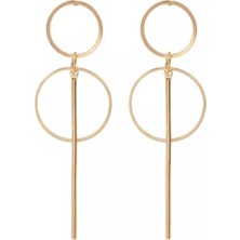 Girift Vintage Gold Sallantılı Küpe