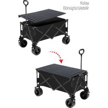 Yek Outdoor Katlanabilir Kamp Masalı Taşıma Arabası & Vagon Araba
