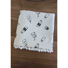 A.D Handmade Çift Taraflı Müslin Pike  Pamuk Bebek Çok Amaçlı Battaniye