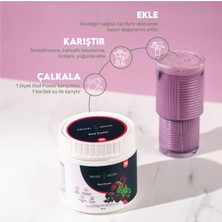 Ancient Greens Red Power Büyük Boy 180G 30 Porsiyon Bitkisel Mor Süper Gıda Karışımı Glutensiz, Vegan, Katkı ve Koruyucu Madde İçermez