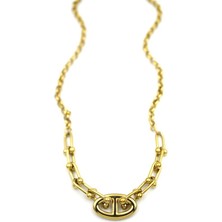 Tf Zincir Kolye - Altın