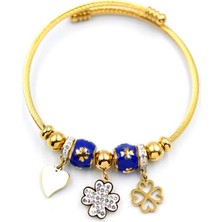 Yonca Charm Bilezik - Altın