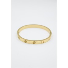 Crt Model Taşsız Bilezik - Altın