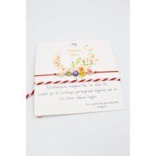 Çiçek Marteniçka Bileklik - Kırmızı