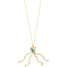 Zincirli Kalp Kolye - Altın