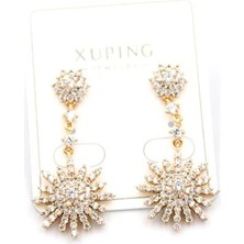 Taşlı Küpe - Altın