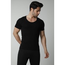 Hmd 714 6ıllı Erkek Derin Bısıklıt  Lıkrallı Yaka Yarım Kolu