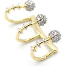 Vip Kıkırdak Küpe - Altın