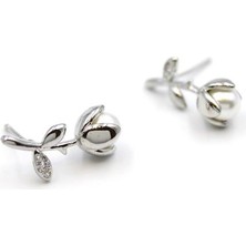 Gül Küpe - Gümüş