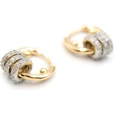 Halkalı Küpe - Küçük - Altın