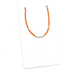 Kum Boncuk Halhal - Turuncu