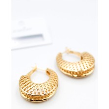 Telkari Halka Küpe - Altın