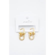 Tf Zincir Küpe - Altın