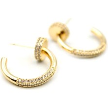 Çivi Küpe - Altın