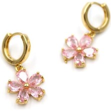 Çiçek Küpe - Pembe