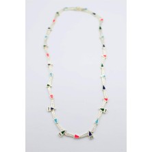 Taşlı Marka Kolye - Altın