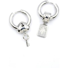 Kilit Küpe - Gümüş