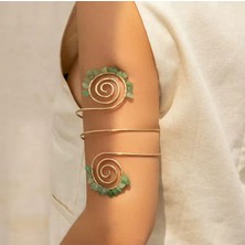 Girift Vintage Glavine Boncuklu Kol Takısı Üst Kol Bileziği