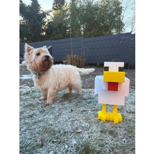 Minecraft Temalı Tavuk Chicken Figür
