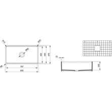 Bocchi 1504-001-0120 Contempo Step Rim Mutfak Eviyesi 84 cm Beyaz