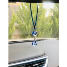Cam Damla Araba Ayna Süsü Araba Nazarlık Nazar Koruması, Araba Hediyelik