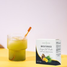Ancient Greens Ginger Shot  2,4g x 10 Zencefil, Limon, Buğday Çimi Suyu Tozu Dondurularak Kurutulmuş, Glutensiz, Vegan