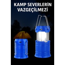 Şarjlı Katlanabilir Kamp Lambası – Portatif & Güçlü Işık