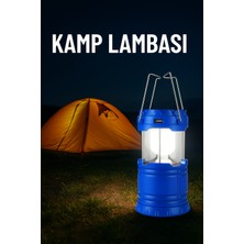Şarjlı Katlanabilir Kamp Lambası – Portatif & Güçlü Işık