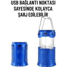 Şarjlı Katlanabilir Kamp Lambası – Portatif & Güçlü Işık