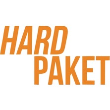 Hard Paket Araba Sticker 17X17 cm Turuncu