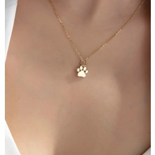 Kedi Patisi 14 Ayar Altın Kolye