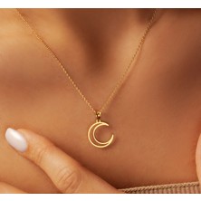 Hilal 14 Ayar Altın Kolye