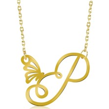 Harf 14 Ayar Altın Kolye