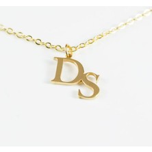 Harf Yazılı 14 Ayar Altın Kolye