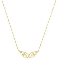 Melek Kanadı 14 Ayar Altın Kolye