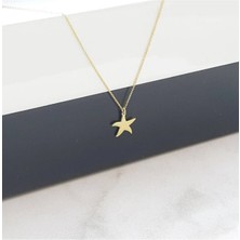 Yıldız Model Şans 14 Ayar Altın Kolye