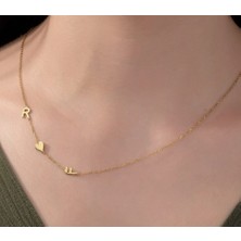 Harfler 14 Ayar Altın Kolye