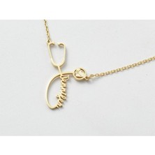 Steteskop 14 Ayar Altın Kolye