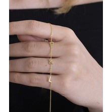 Harfler Yazılı 14 Ayar Altın Kolye