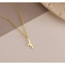 Martı 14 Ayar Altın Kolye