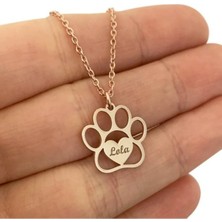 Pati Isim Yazılı 14 Ayar Altın Kolye