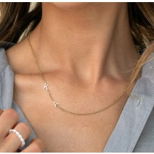 Harf Yazılı 14 Ayar Altın Kolye