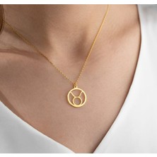 Oğlak Burç 14 Ayar Altın Kolye