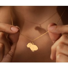 Kapibara 14 Ayar Altın Kolye