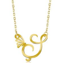 Harf 14 Ayar Altın Kolye