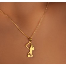 Nefertiti 14 Ayar Altın Kolye