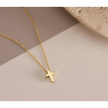 Haç 14 Ayar Altın Kolye