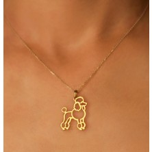 Poodle Irkı 14 Ayar Altın Kolye